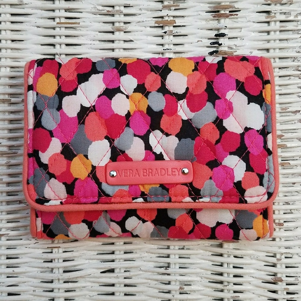 Vera Bradley Pixie Confetti Trifold Wallet